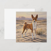 Basenji Dankeskarte (Vorne/Hinten)