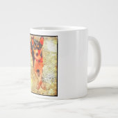 Basenji, das auf Kaffeetasse lounging ist Jumbo-Tasse (Vorderseite Rechts)