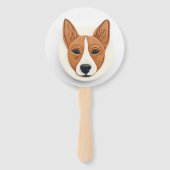 Basenji Dog 3D Inspiriert Fächer (Vorderseite)