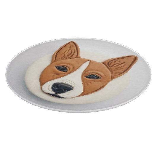 Basenji Dog 3D Inspiriert Schneidebrett (Ecke)