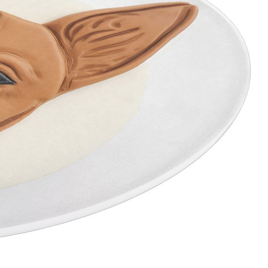 Basenji Dog 3D Inspiriert Schneidebrett (Ecke)
