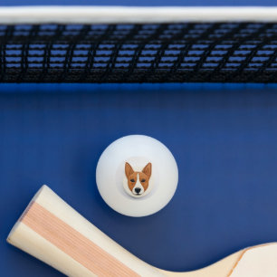 Basenji Dog 3D Inspiriert Tischtennisball