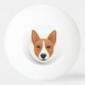 Basenji Dog 3D Inspiriert Tischtennisball (Rückseite)