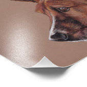 Basenji Dog Art Foto drucken (Ecke)