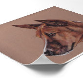 Basenji Dog Art Print Poster (Ecke)