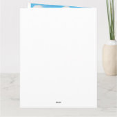 Basenji Dog auf einem Paddel: Ein Landschaftliches Karte (Rückseite)