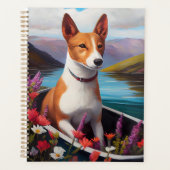 Basenji Dog auf einem Paddel: Ein Landschaftliches Planer (Vorderseite)