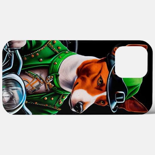 Basenji Dog Fahrrad St. Patrick's Day Case-Mate iPhone Hülle (Rückseite (Horizontal))