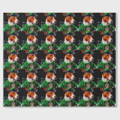 Basenji Dog Fahrrad St. Patrick's Day Geschenkpapier (Flach)