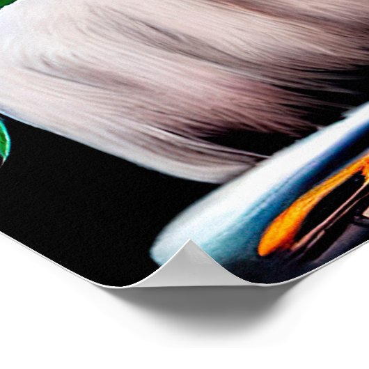 Basenji Dog Fahrrad St. Patrick's Day Poster (Ecke)