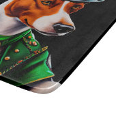 Basenji Dog Fahrrad St. Patrick's Day Schneidebrett (Ecke)