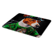 Basenji Dog Fahrrad St. Patrick's Day Schneidebrett (Ecke)