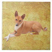 Basenji Dog  Fliese (Vorderseite)