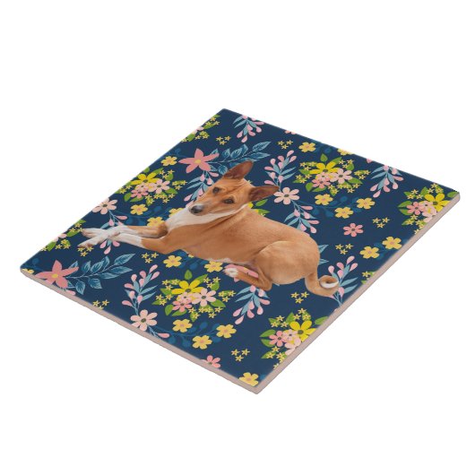 Basenji Dog  Fliese (Seite)