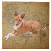Basenji Dog  Fliese (Vorderseite)