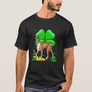 Basenji Dog Lucky Charm St. Patrick's Day Party Ou T-Shirt