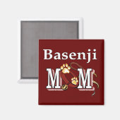 Basenji Dog MOM Magnet (Vorderseite/Rückseite)