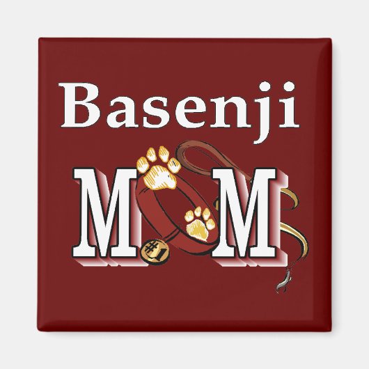 Basenji Dog MOM Magnet (Vorne)