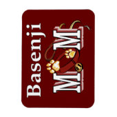 Basenji Dog MOM Magnet (Vertikal)