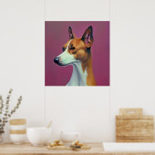Basenji - Dog Portrait Poster (Küche)