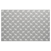 Basenji Dog Rasse Silhouetten Gemustert Stoff (Fat Quarter (45,7 x 55,9 cm))