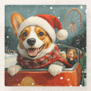 Basenji Dog Roller Untersetzer Weihnachten