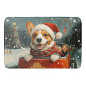 Basenji Dog Roller Untersetzer Weihnachten Badematte (Vorderseite)