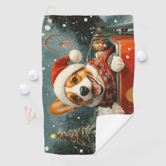 Basenji Dog Roller Untersetzer Weihnachten Golfhandtuch (Insitu)