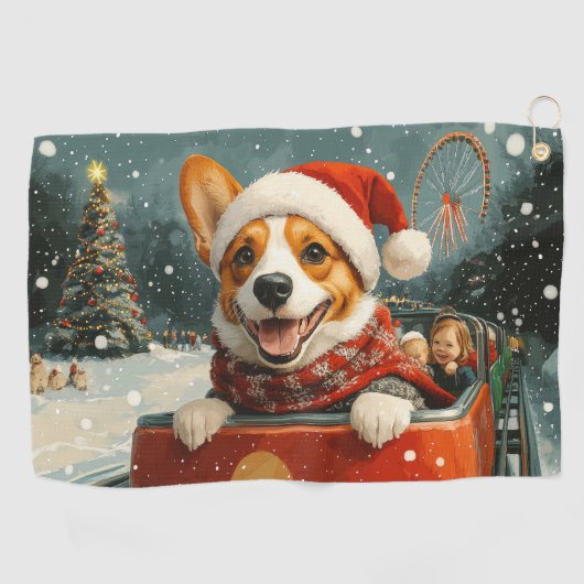 Basenji Dog Roller Untersetzer Weihnachten Golfhandtuch (Horizontal)