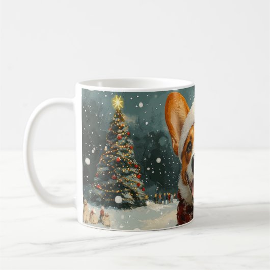 Basenji Dog Roller Untersetzer Weihnachten Kaffeetasse (Links)