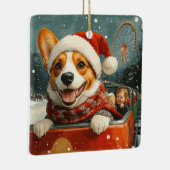 Basenji Dog Roller Untersetzer Weihnachten Keramikornament (Rechts)