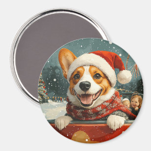Basenji Dog Roller Untersetzer Weihnachten Magnet