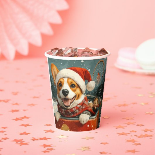 Basenji Dog Roller Untersetzer Weihnachten Pappbecher (Insitu)