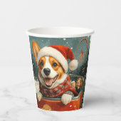 Basenji Dog Roller Untersetzer Weihnachten Pappbecher (Vorderseite)