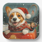 Basenji Dog Roller Untersetzer Weihnachten Pappteller (Vorderseite)