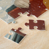 Basenji Dog Roller Untersetzer Weihnachten Puzzle (Seite)