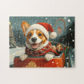 Basenji Dog Roller Untersetzer Weihnachten Puzzle (Horizontal)
