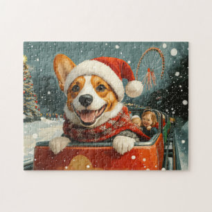 Basenji Dog Roller Untersetzer Weihnachten Puzzle