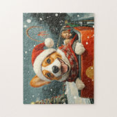 Basenji Dog Roller Untersetzer Weihnachten Puzzle (Vertikal)