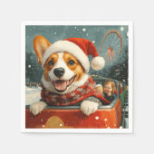 Basenji Dog Roller Untersetzer Weihnachten Serviette (Vorderseite)