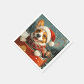 Basenji Dog Roller Untersetzer Weihnachten Serviette (Ecke)