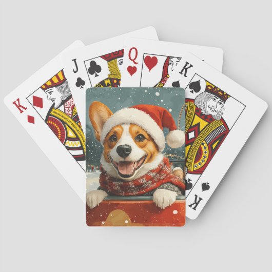 Basenji Dog Roller Untersetzer Weihnachten Spielkarten (Rückseite)