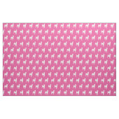 Basenji Dog Silhouette Pet Pink Stoff (Fat Quarter (45,7 x 55,9 cm))