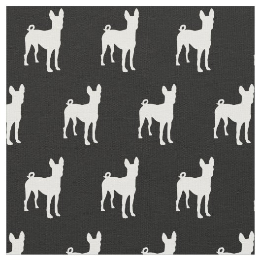 Basenji Dog Silhouette Pet Stoff (Nahaufnahme)