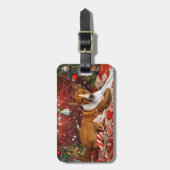 Basenji Dog Weihnachtsfest Gepäckanhänger (Vorderseite vertikal)