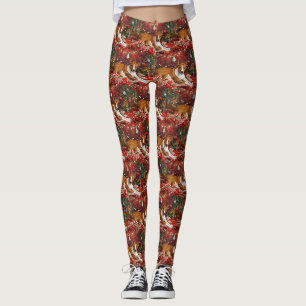 Basenji Dog Weihnachtsfest Leggings