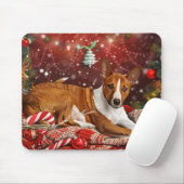 Basenji Dog Weihnachtsfest Mousepad (Mit Mouse)