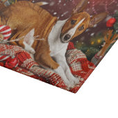 Basenji Dog Weihnachtsfest Schneidebrett (Ecke)