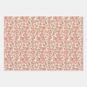 Basenji Dogs Floral Geschenkpapier Set (Vorderseite)