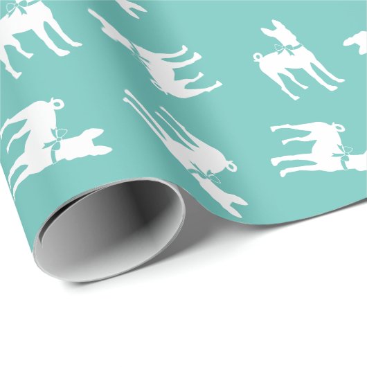 Basenji Doppy Welpe Geschenkpapier (Rolleneckpunkt)